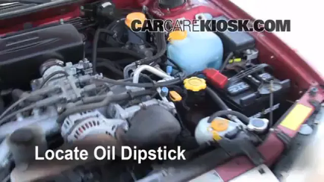 1997 Subaru Legacy L 2.2L 4 Cyl. Wagon Aceite Controlar nivel de aceite